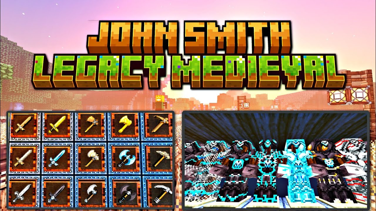 TEXTURE PACK MEDIEVAL MCPE 1.21|| JOHN SMITH LEGACY BEDROCK || RESOURCE ...