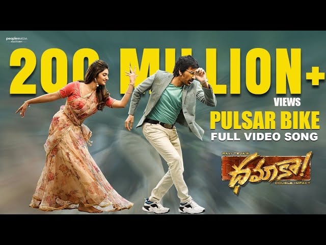 Pulsar Bike Full Video Song | Dhamaka | Ravi Teja | Sreeleela | Thrinadha Rao | Bheems Ceciroleo class=