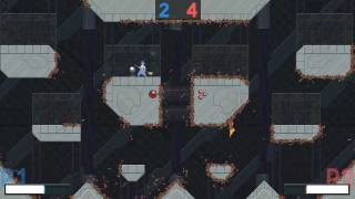 Dustforce multiplayer gameplay (1v1 King of the Hill)