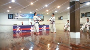 2013 132nd Korea Dan Shim Sa One Step Sparring Demo (Soo Bahk Do / Tang Soo Do)
