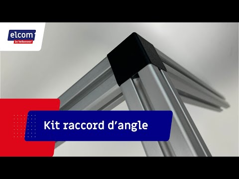 Kit raccord d’angle sphère profilé aluminium – 6 mm – R30-90° – Noir vidéo