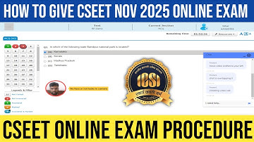 CSEET November 2025 Online Exam Procedure | How To Give CSEET November 2025 Exam Online
