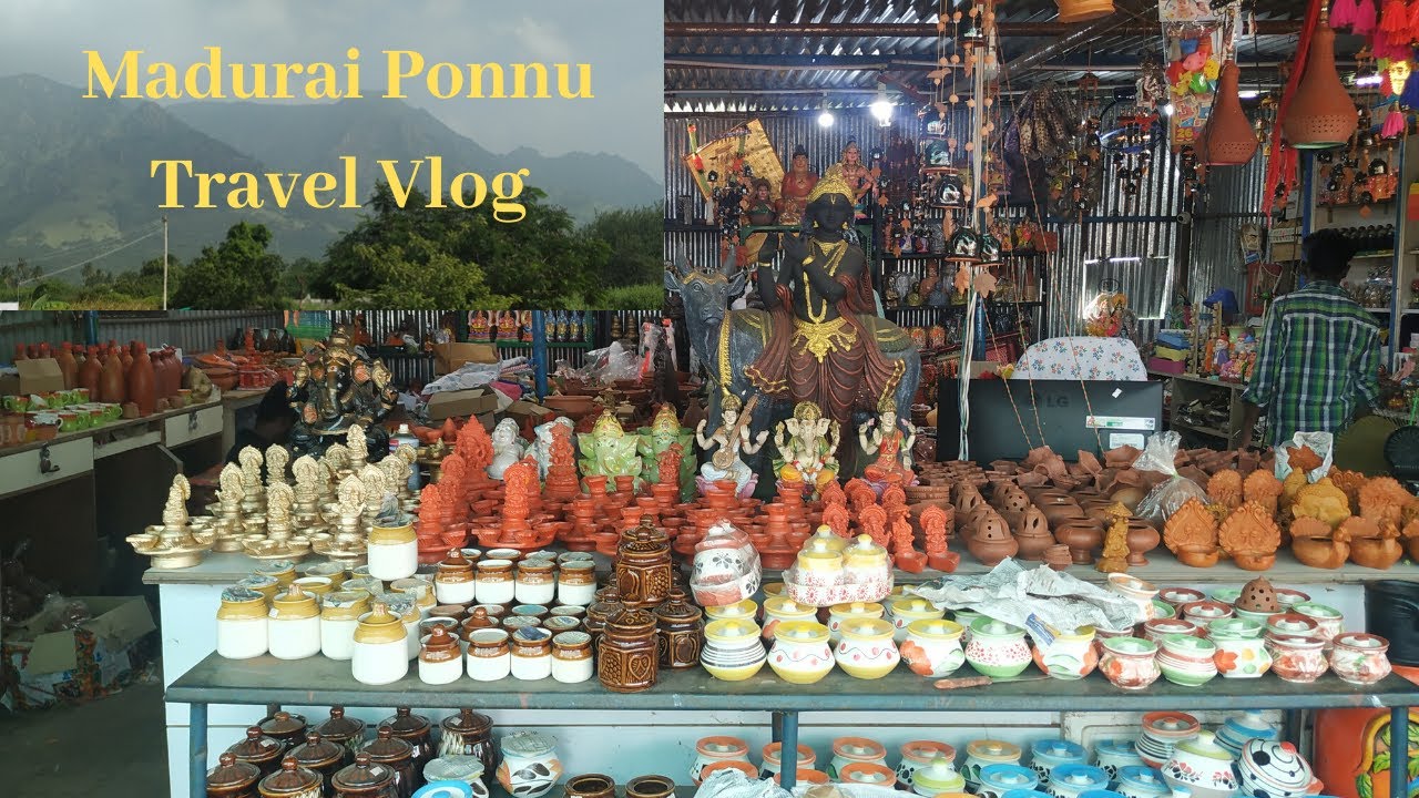 Madurai Ponnu Travel vlog Terra cotta shopping wholesale shop clay