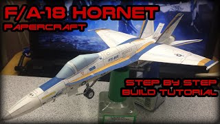 Diy Tutorial How To Make Fa-18 Hornet Papercraft Low Budget Papercraft Tools