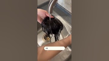 Cách gội tóc giả