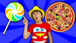 I Want a Lollipop Pizza Song & Vegetables + MORE | Am nom Leon Funny Songs