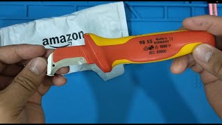 KNIPEX 98 55 Dismantling Knife with Guide Shoe, 180MM - Unboxing & Testing