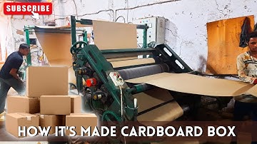 Amazing Cardboard Boxes Making with Fully Automated Machines | Carton box Manufacturing process