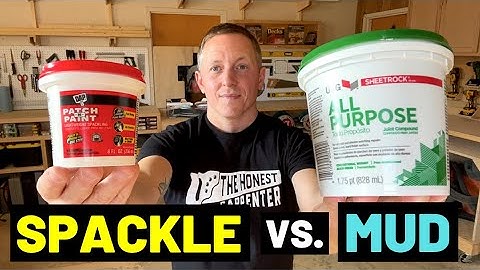 SPACKLE Vs. DRYWALL MUD/JOINT COMPOUND (What