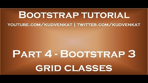Bootstrap 3 rasterklassen