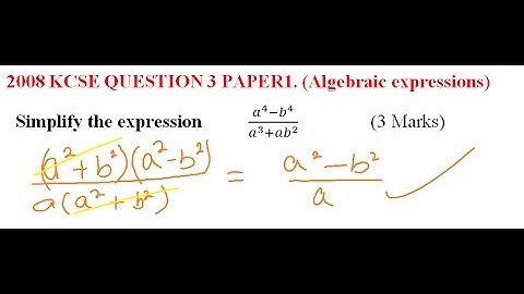 2008 KCSE MATHEMATICS QUESTION 3 PAPER 1
