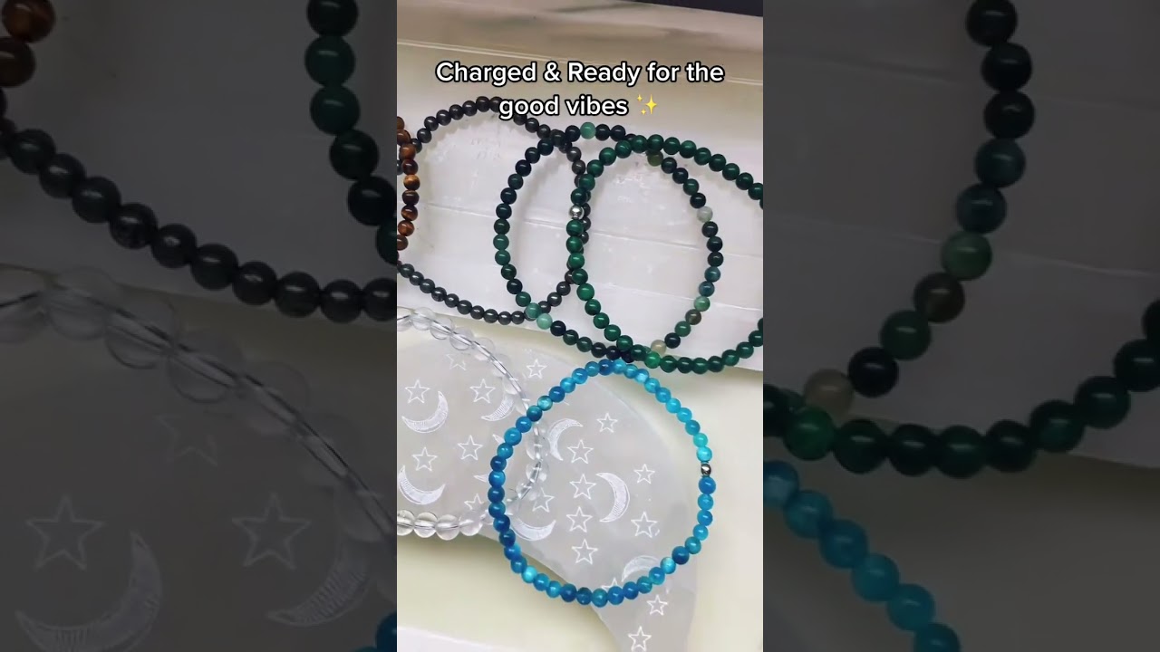 How often do you charge your crystal bracelets? 