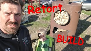 Charcoal retort kiln