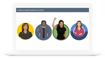 PowerPoint Tutorial: 4 Ways to Add Characters to Circles