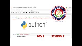 PYTHON PROGRAMMING | DAY 2 | SESSION 2 |