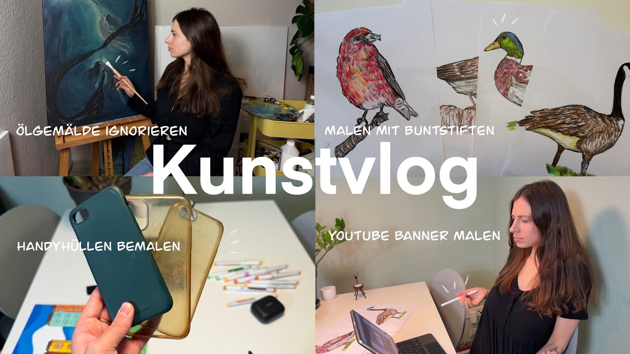 Eine KREATIVE WOCHE im LEBEN einer KÜNSTLERIN 🌸✨ || Erste KOOPERATION & ich male lol || KUNSTVLOG 🎨✨