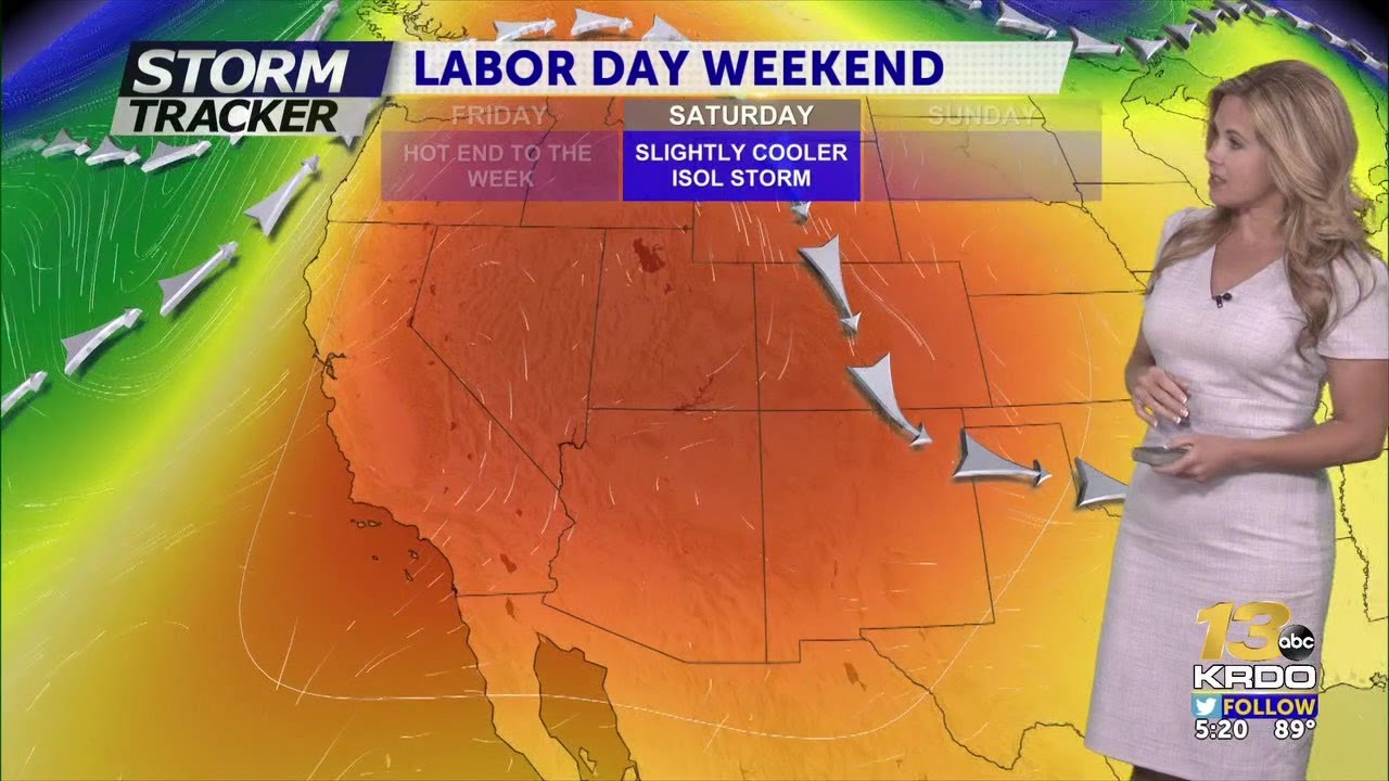 SLIGHTLY COOLER TEMPS THIS WEEKEND - YouTube