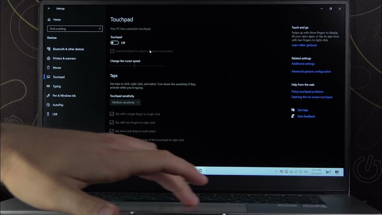 How to Turn On / Off Touchpad in Huawei MateBook D15? YouTube
