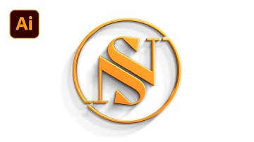 Logo Design - Letter Monogram Logo Design in illustrator | Adobe illustrator Tutorial
