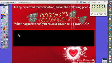 Algebra 7-3 Multiplication Properties of Exponents