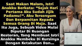 Saat Makan Malam, Istri Anakku Berkata: “Sejak Hari Pertama Aku Sudah Jijik Padamu!” Aku Tersenyum..