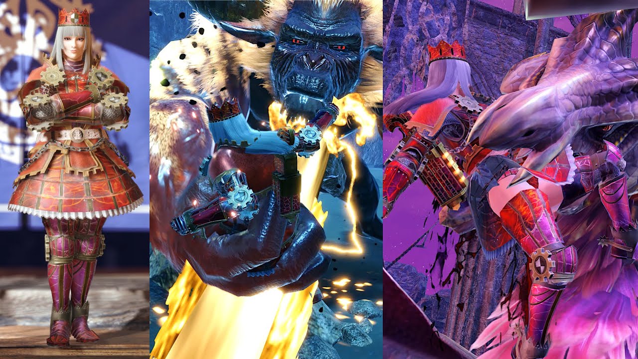 【MHR:S リョナ】カイザー装備 拘束攻撃＋敗北 ミノトボイス【モンハンサンブレイク ryona】