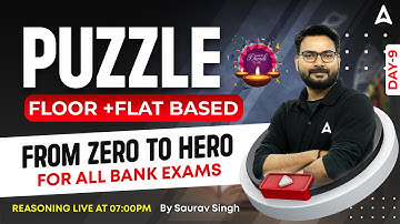 Puzzles (Floor Flat Based) Reasoning for all Bank Exams | Reasoning Tricks by Saurav Singh #7