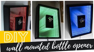 How To Make a Magnetic Bottle Opener / led infinity mirror wall