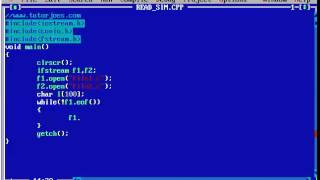Read Two File Simultaneously In CPP