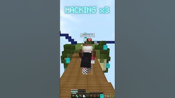 The WORST HACKER In Hypixel Bedwars! #minecraft #hypixelbw #hypixel #bedwars