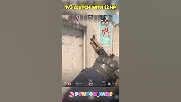 Perfect 1v3 Clutch while being at 12 HP. #csgo #cs2 #clutch