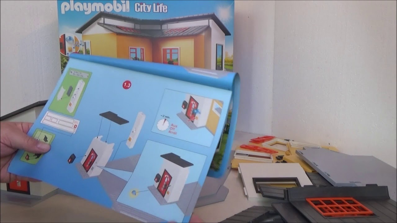 Playmobil 9266 Aufbauen Modernes Wohnhaus Youtube