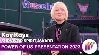 Kay Kays: 31-Year Pancreatic Cancer Survivor Receives “Survivor Spirit Award”