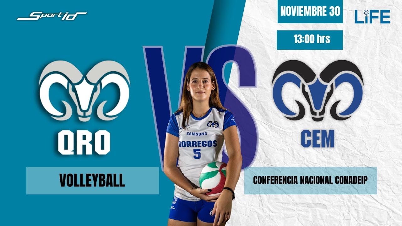 TEC QRO vs CEM | VOLEIBOL FEMENIL | CONADEIP 1RA FUERZA