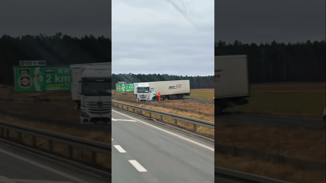 Google Maps Fail! 😂🗺️ sciesnyDawid #automobile #lkw #camion #bigrig #hgv