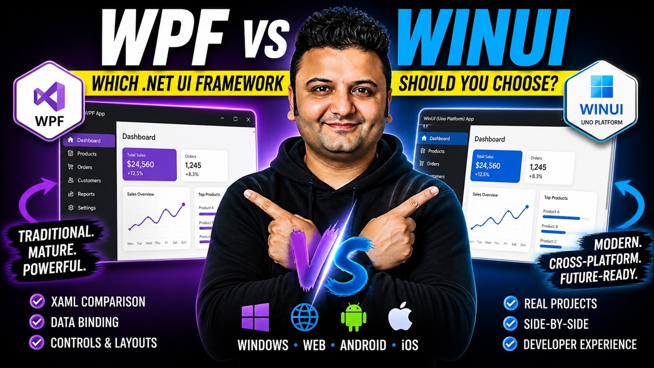WPF vs WinUI Explained (with Code) | Key Differences Every .NET ...