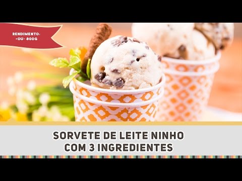 Sorvete de Leite Ninho - Receitas de Minuto #292