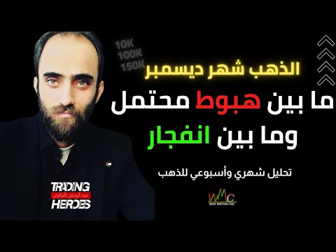 احذر الذهب في شهر ديسمبر كل ما يجب معرفته بالتحليل الموجي والسيولة في تحركات أسعار الذهب لهذا الشهر