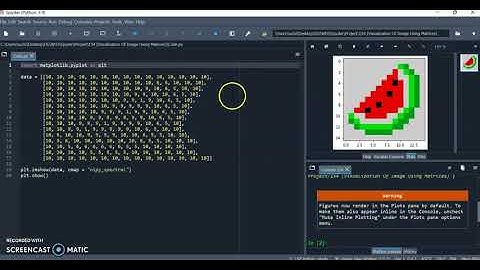 Darsh Garg / Project - 154 (Visualized Watermelon) / WhiteHat Jr / Python Coding / Spyder