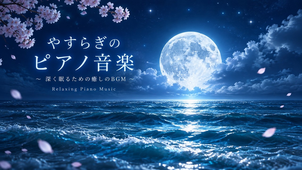🌙【睡眠用BGM】深く眠れる癒しのピアノ音楽|安眠・快眠
