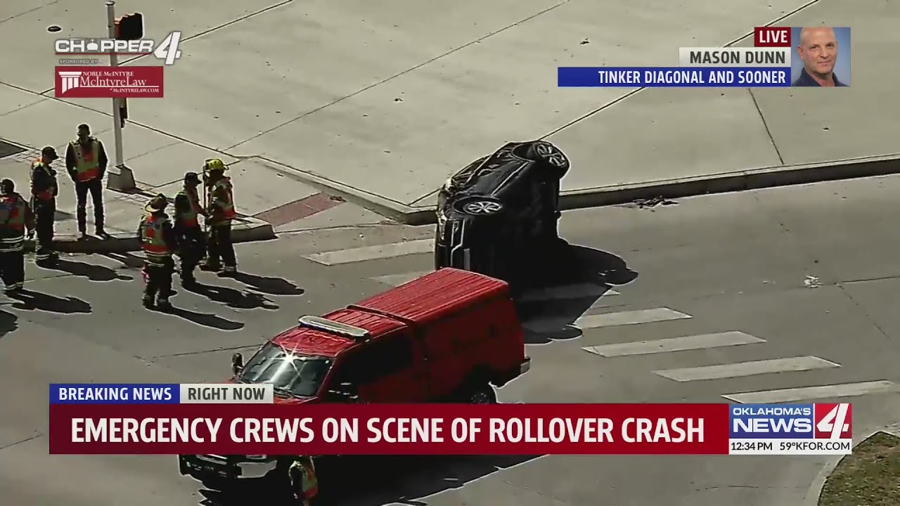 Emergency crews respond to rollover crash - YouTube