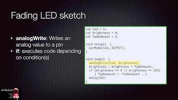 Arduino SbS Introduction - Make an LED fade on and off