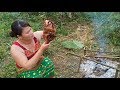 Primitive Technology - Find Wild duck and roasted duck - Eating delicious