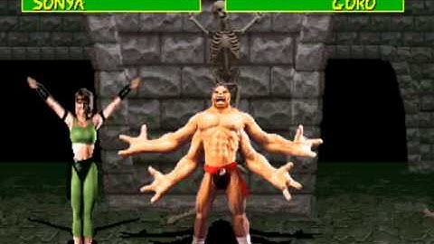 Mortal Kombat Arcade Version Prototype 9.0 Very Hard Playthrough Sonya
