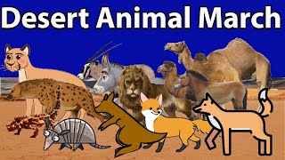 Desert Animals March in 2023 | #AnimatedAnimals | Animals Size