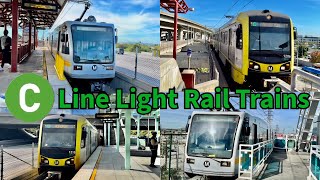 Los Angeles Metro C (Green) Line Light Rail Trains