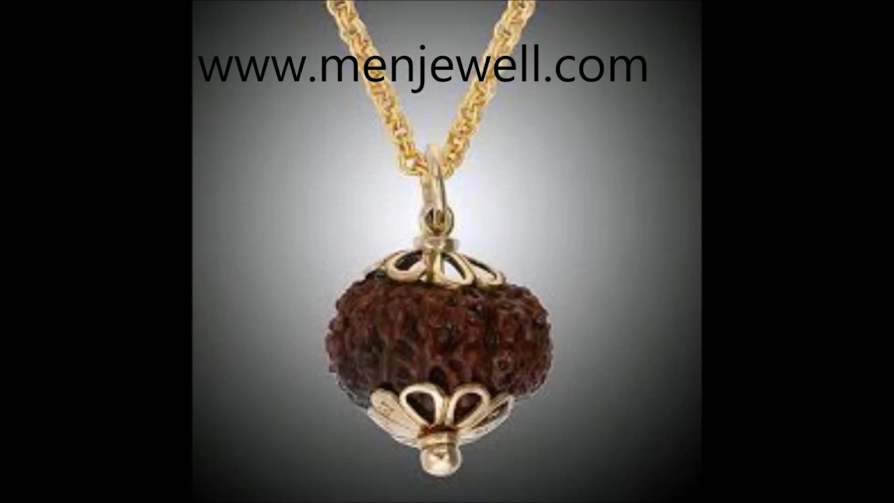 Latest jewellery design mens Rudraksha 