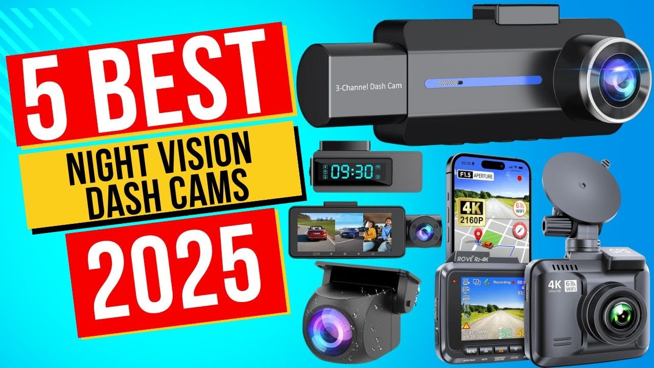 Best Night Vision Dash Cams In 2025 - Top 5 Night Vision Dash Cams ...
