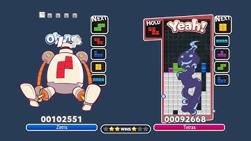 [Puyo Puyo Tetris AI] Zetris vs Tetras (22) - AI vs AI