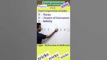 image formation trick | tricks to remember image formation of an object in a lens or mirror #shorts